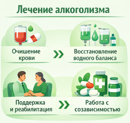 лечение алкоголизма в Волгореченске этапы